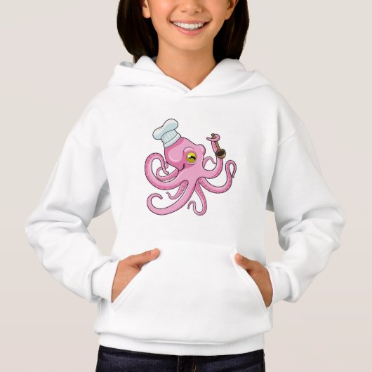 Octopus als Cook met Wooden lepel (Voorkant)