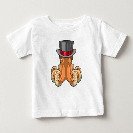 Octopus als Gentleman met bovenste hoed (Voorkant)