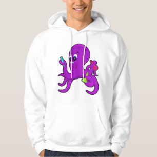 Octopus als leraar met laboratoriumuitrusting hoodie