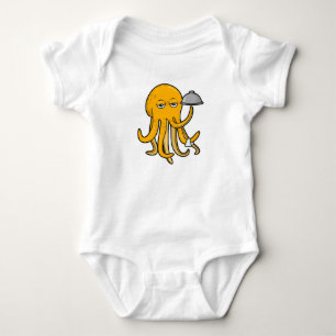 Octopus als ober met serveerdoek romper