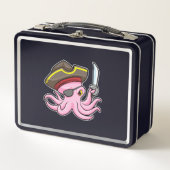 Octopus als Piraat met Saber & Eye patch (Voorkant)