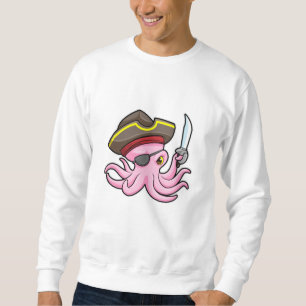 Octopus als Piraat met Saber & Eye patch Trui