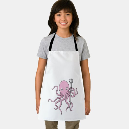 Octopus als Tovenaar met Versiering Schort (Insitu)