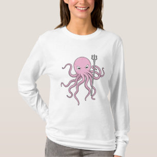 Octopus als Tovenaar met Versiering T-shirt