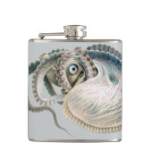 octopus argonaut, zeedieren heupfles (Voorkant)
