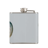  octopus argonaut, zeedieren heupfles (Achterkant)