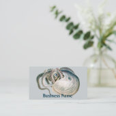 octopus argonaut, zeedieren visitekaartje (Staand voorkant)