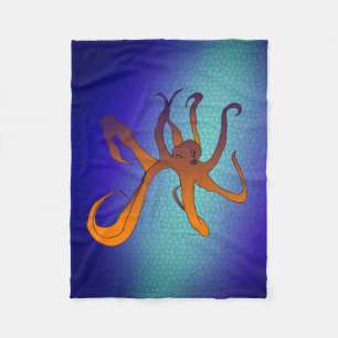 Octopus Art Fleece Deken