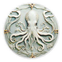 Octopus Art Nouveau Faux Relief Antiek Mint
