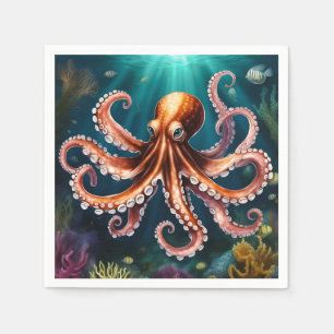 Octopus Art Onderwater Servet
