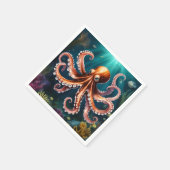 Octopus Art Onderwater Servet (Hoek)