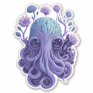 Octopus Art Sticker