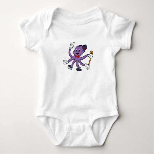 Octopus as Magician with Hat Romper (Voorkant)