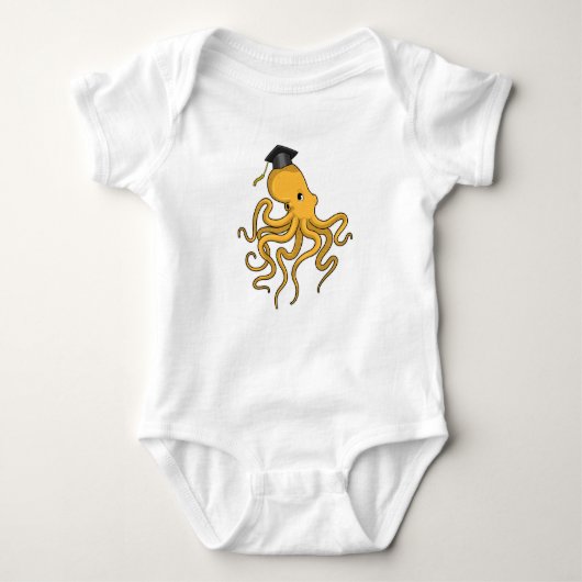 Octopus as Student with Diploma Romper (Voorkant)