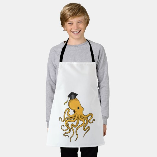 Octopus as Student with Diploma Schort (Gedragen)