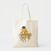 Octopus as Student with Diploma Tote Bag (Voorkant)
