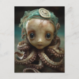 Octopus Assemblage Doll Briefkaart