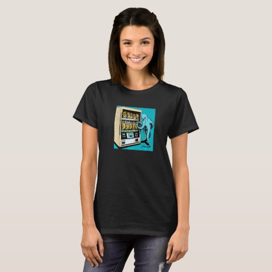 Octopus Automat Vending Machine Gatcha Cephalopode T-shirt (Voorkant volledig)