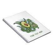 Octopus Avocado Notitieboek (Rechterzijde)