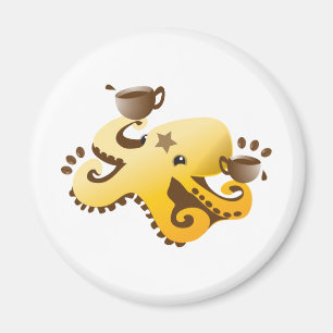 Octopus Barista Magneet