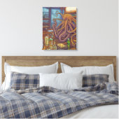 Octopus barman Fantasy Canvas Afdruk (Insitu (Slaapkamer))