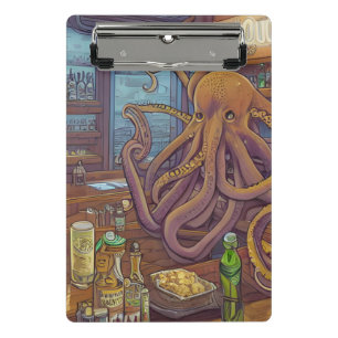 Octopus Bartender Mini Klembord
