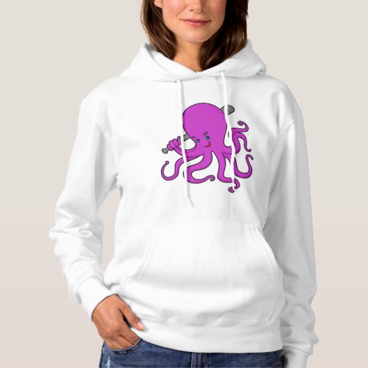 Octopus Baseball Baseball Hoodie (Voorkant)