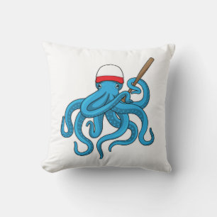 Octopus Baseball Baseball Kussen