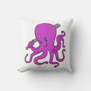 Octopus Baseball Baseball Kussen