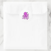 Octopus Baseball Baseball Ronde Sticker (Tas)