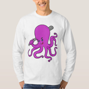 Octopus Baseball Baseball T-shirt