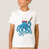 Octopus Baseball Baseball T-shirt (Voorkant)
