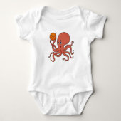 Octopus Basketball speler Basketball Romper (Voorkant)