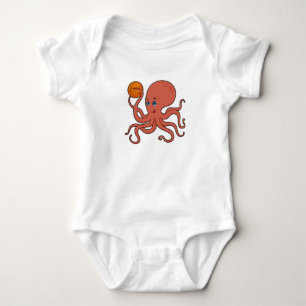 Octopus Basketball speler Basketball Romper