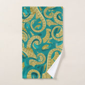 Octopus Bath Towel Set Golden Tentacles Bad Handdoek (Handdoek)