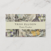 Octopus Beach Antiek kuststeampunk Visitekaartje (Voorkant)