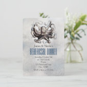 Octopus Beach bruiloft repetitie Kaart (Staand voorkant)