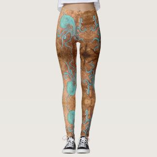 Octopus. Beach Bum Leggings