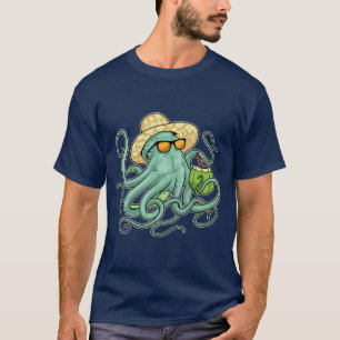 Octopus Beach Kokosnoot Zomer T-shirt