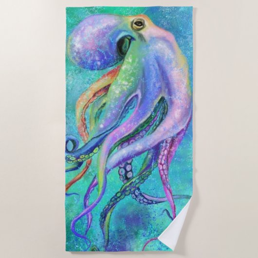 Octopus Beach Towel Strandlaken (Voorkant)