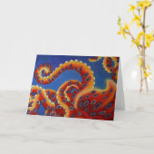 Octopus Blank Kaart -Glow van binnenuit mijn octop (Gele Bloem)