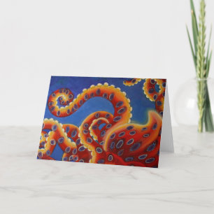 Octopus Blank Kaart -Glow van binnenuit mijn octop