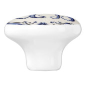 Octopus Blauw en Wit Zee Ocean thema Beach House Keramische Knop (Zijkant)