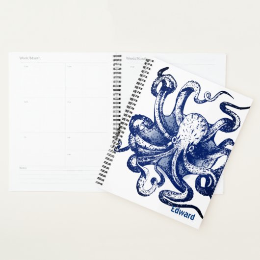 Octopus bleu (Devant avec enveloppe)
