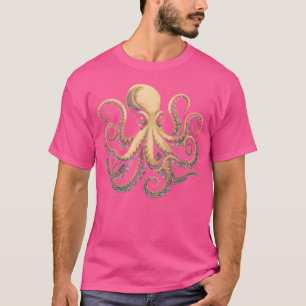 Octopus Bloemen Squid Kraken Scuba Diving T-shirt