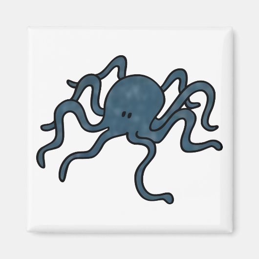 Octopus Blue Magneet (Voorkant)