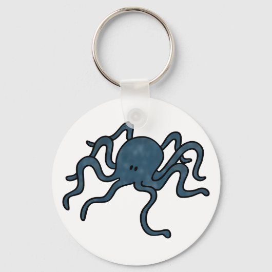 Octopus Blue Sleutelhanger (Voorkant)