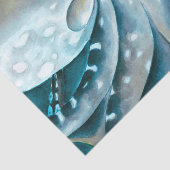 Octopus Blue Waterverf Detail Tissuepapier (Detail)