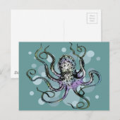 Octopus Briefkaart (Voorkant / Achterkant)