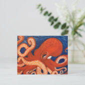 Octopus Briefkaart (Staand voorkant)